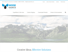 Tablet Screenshot of mooseexhibits.com